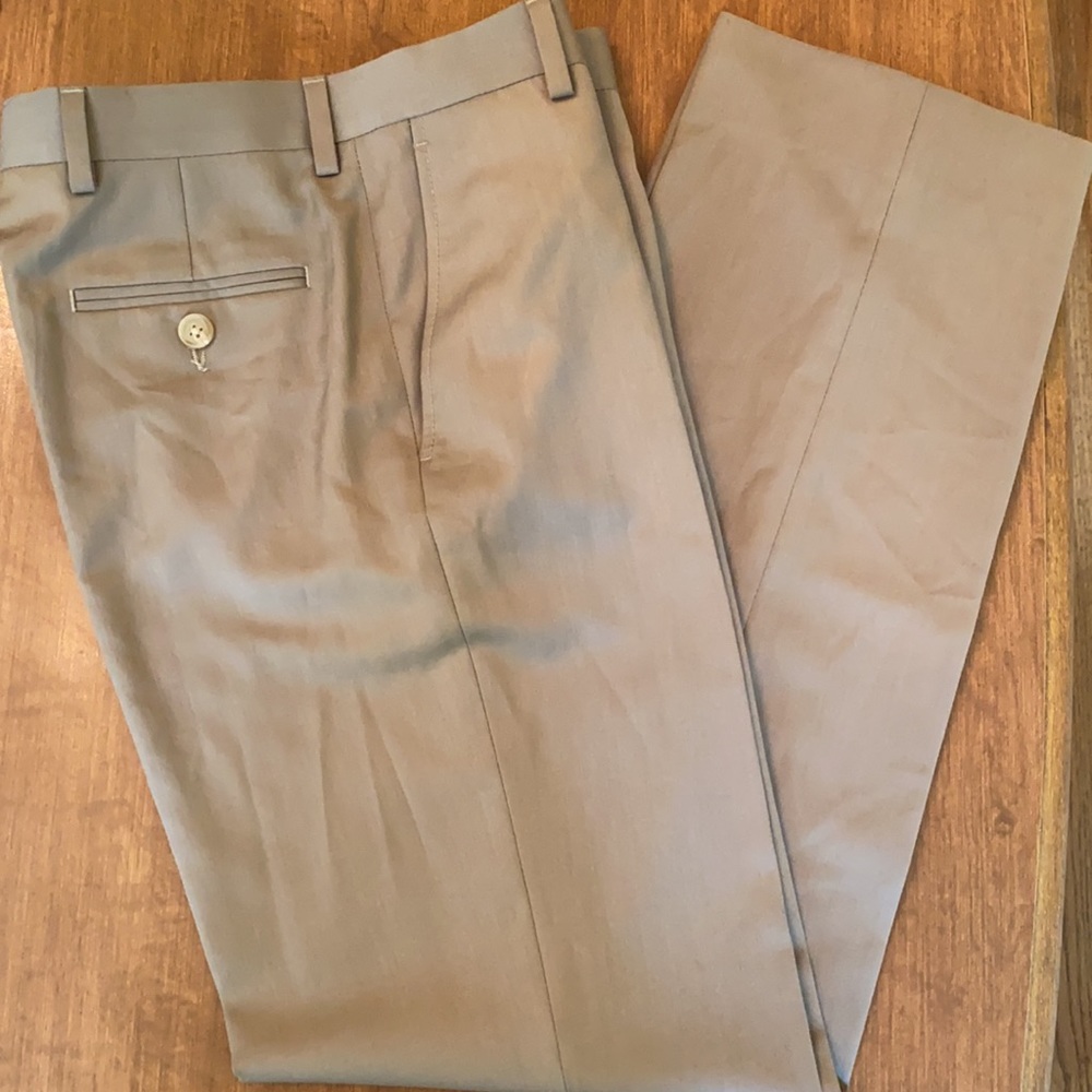 Lauren Ralph Lauren Boys Tan(Greenish) Dress Pants